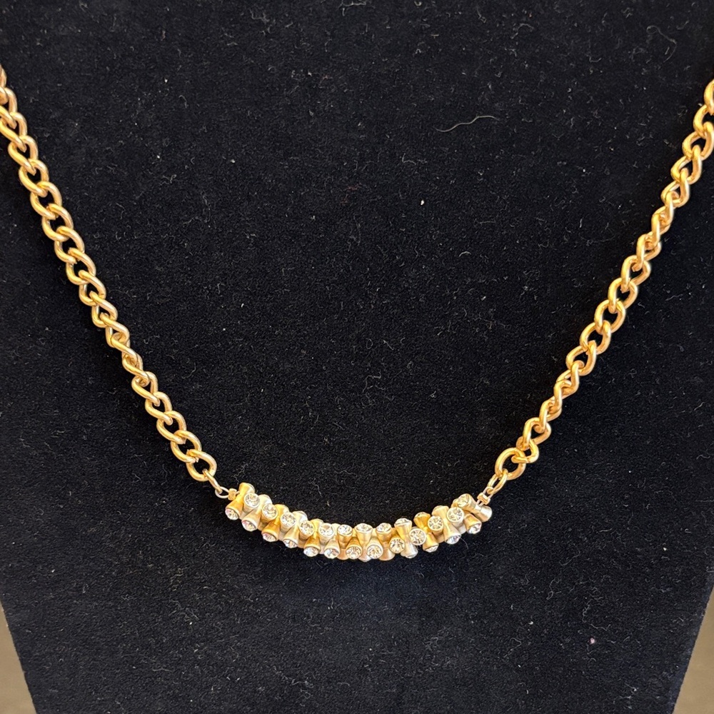 Zoetik Gold and Silver Stone Necklace 18”